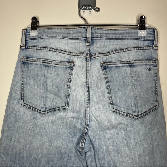 Rag & Bone Nina High Rise Ankle Cigarette Light Wash Comfy Stretchy Jeans - Picture 10 of 12